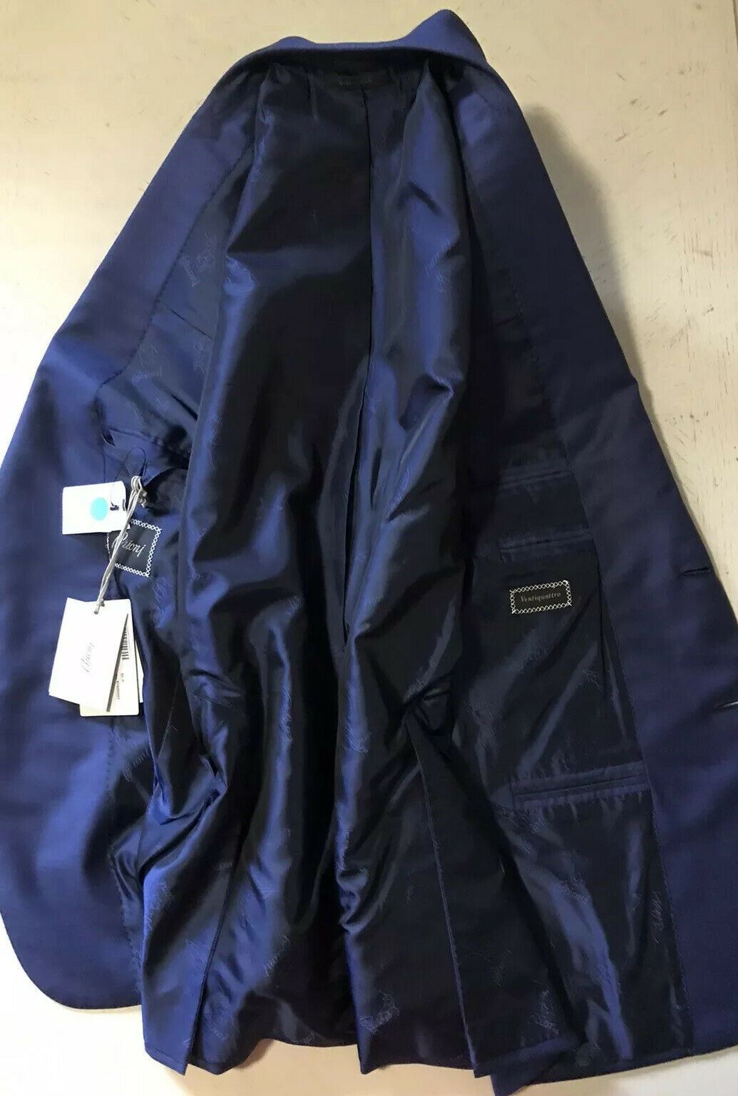 NWT $5700 Brioni Мужское шерстяное спортивное пальто Блейзер Синяя куртка 40R США/50R ЕС Италия