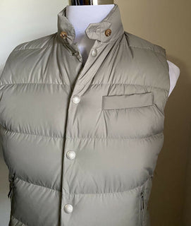 Neu $995 Ralph Lauren Purple Label Men Whitwell Puffer Vest LT Grey S