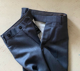 Neu mit Etikett: 795 $ Ermenegildo Zegna Regular Fit Hose DK Grey 32R US (48R Eu)