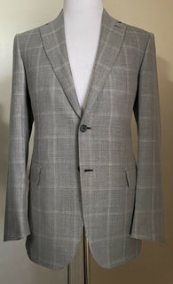 Neu mit Etikett: 5900 $ Brioni Herren-Sportmantel aus Wolle, Blazer, Jacke, Grau, 40R US/50R Eu, Italien