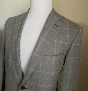 Neu mit Etikett: 5900 $ Brioni Herren-Sportmantel aus Wolle, Blazer, Jacke, Grau, 40R US/50R Eu, Italien