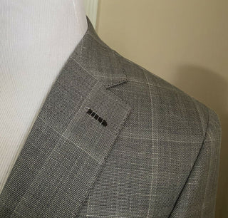 Neu mit Etikett: 5900 $ Brioni Herren-Sportmantel aus Wolle, Blazer, Jacke, Grau, 40R US/50R Eu, Italien