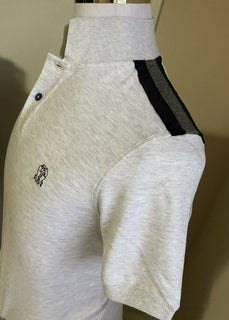 Neu mit Etikett: 675 $ Brunello Cucinelli Slim-Fit-Poloshirt für Herren, Grau, S, Italien