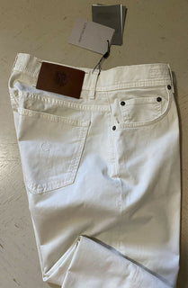 Neu mit Etikett Corneliani Herren Jeans Hose Knochen/Weiß 36 US (52 Eu) Italien