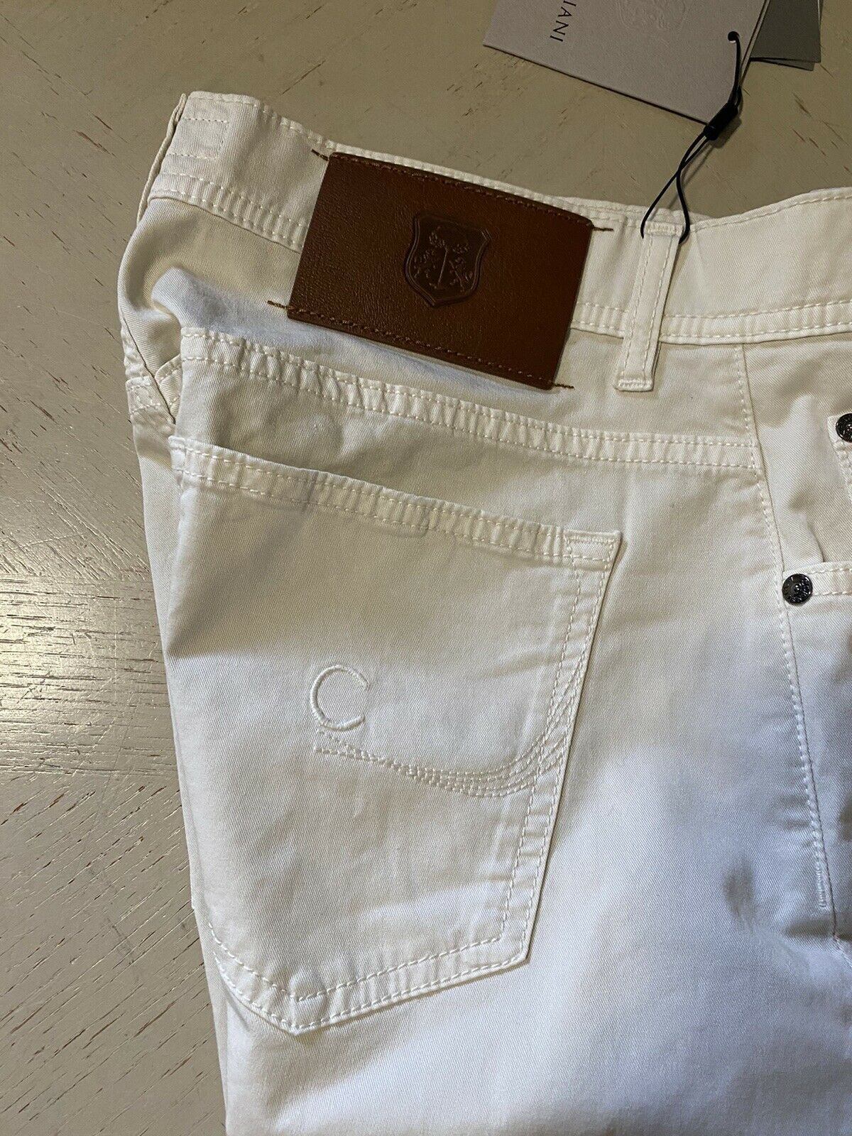 NWT  Corneliani Mens Jeans Pants Bone/White 36 US ( 52 Eu ) Italy