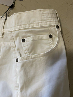 Neu mit Etikett Corneliani Herren Jeans Hose Knochen/Weiß 36 US (52 Eu) Italien