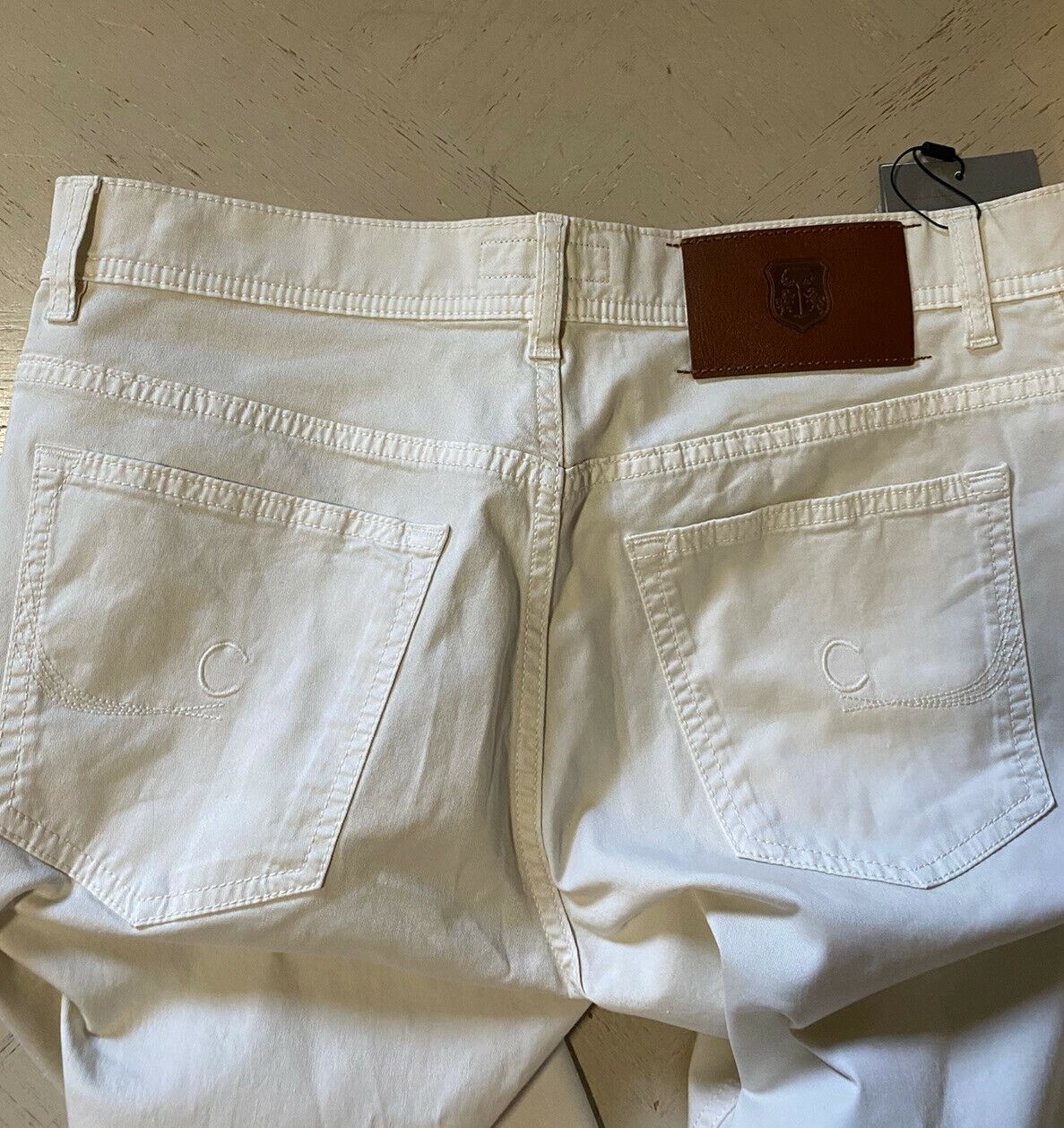 Мужские джинсовые брюки NWT Corneliani Bone/White 36 США (52 ЕС) Италия