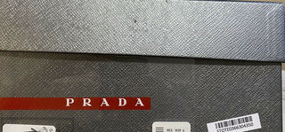 Neue $750 PRADA Herren Logo Knit Row Sneakers Schuhe Schwarz 10,5 US/43,5 Eu Italien