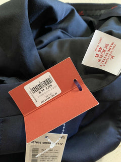 Neu mit Etikett: 750 $ Isaia Herren-Wollanzughose DK Blue 30 US (46 Eu) Italien