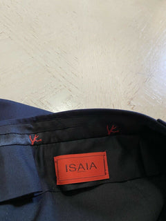 Neu mit Etikett: 750 $ Isaia Herren-Wollanzughose DK Blue 30 US (46 Eu) Italien