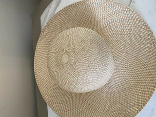 Neu mit Etikett: 750 $ Loro Piana Damen La Fossette Panama-Strohhut Natursand M Italien