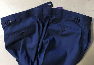 Neu $2995 Ralph Lauren Purple Label Herrenanzug Marine/Blau 42R US/52R Eu Italien
