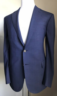 Neu $2995 Ralph Lauren Purple Label Herrenanzug Marine/Blau 42R US/52R Eu Italien