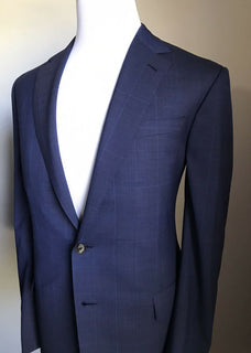 Neu $2995 Ralph Lauren Purple Label Herrenanzug Marine/Blau 42R US/52R Eu Italien