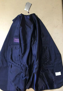 Neu $2995 Ralph Lauren Purple Label Herrenanzug Marine/Blau 42R US/52R Eu Italien