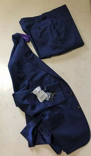 Neu $2995 Ralph Lauren Purple Label Herrenanzug Marine/Blau 42R US/52R Eu Italien