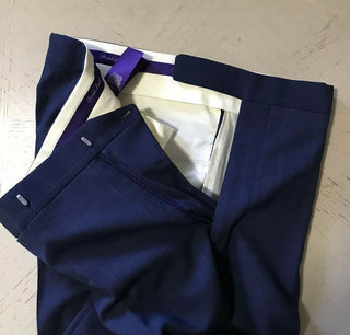 Neu $2995 Ralph Lauren Purple Label Herrenanzug Marine/Blau 42R US/52R Eu Italien