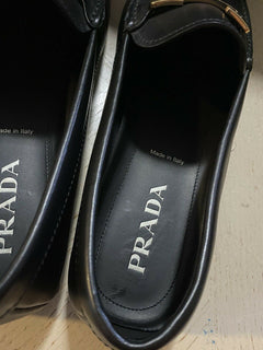 Neue PRADA Herren Leder Driver Loafers Schuhe Schwarz 13 US Italien