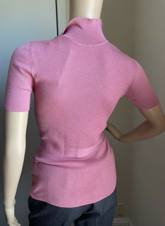 New $980 PRADA Women Cashmere/Silk Cardigan Sweater  Color GERANIUM 2/38 Italy