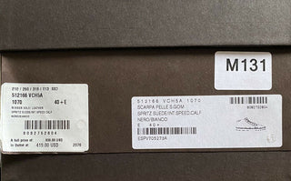 NIB $830 Bottega Veneta Herren Talg/Leder Sneaker Schuhe Schwarz 7,5 US/40,5 Eu