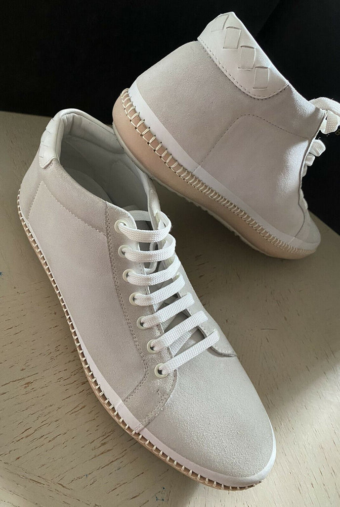 NIB $830 Bottega Veneta Herren Talg/Leder Sneaker Schuhe Mist/Bianco 9 US/42 Eu