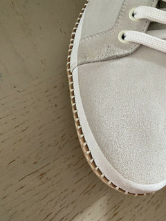 NIB $830 Bottega Veneta Herren Talg/Leder Sneaker Schuhe Mist/Bianco 9 US/42 Eu