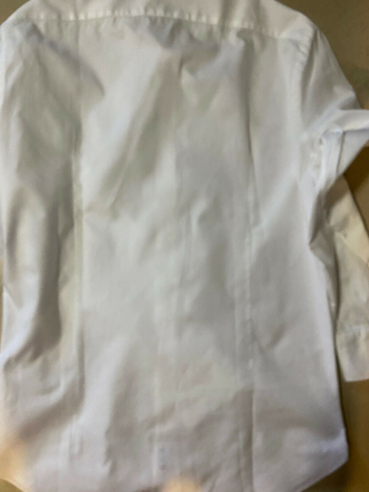 NWT $495 Loro Piana Mens Dress Shirt White Size M Italy