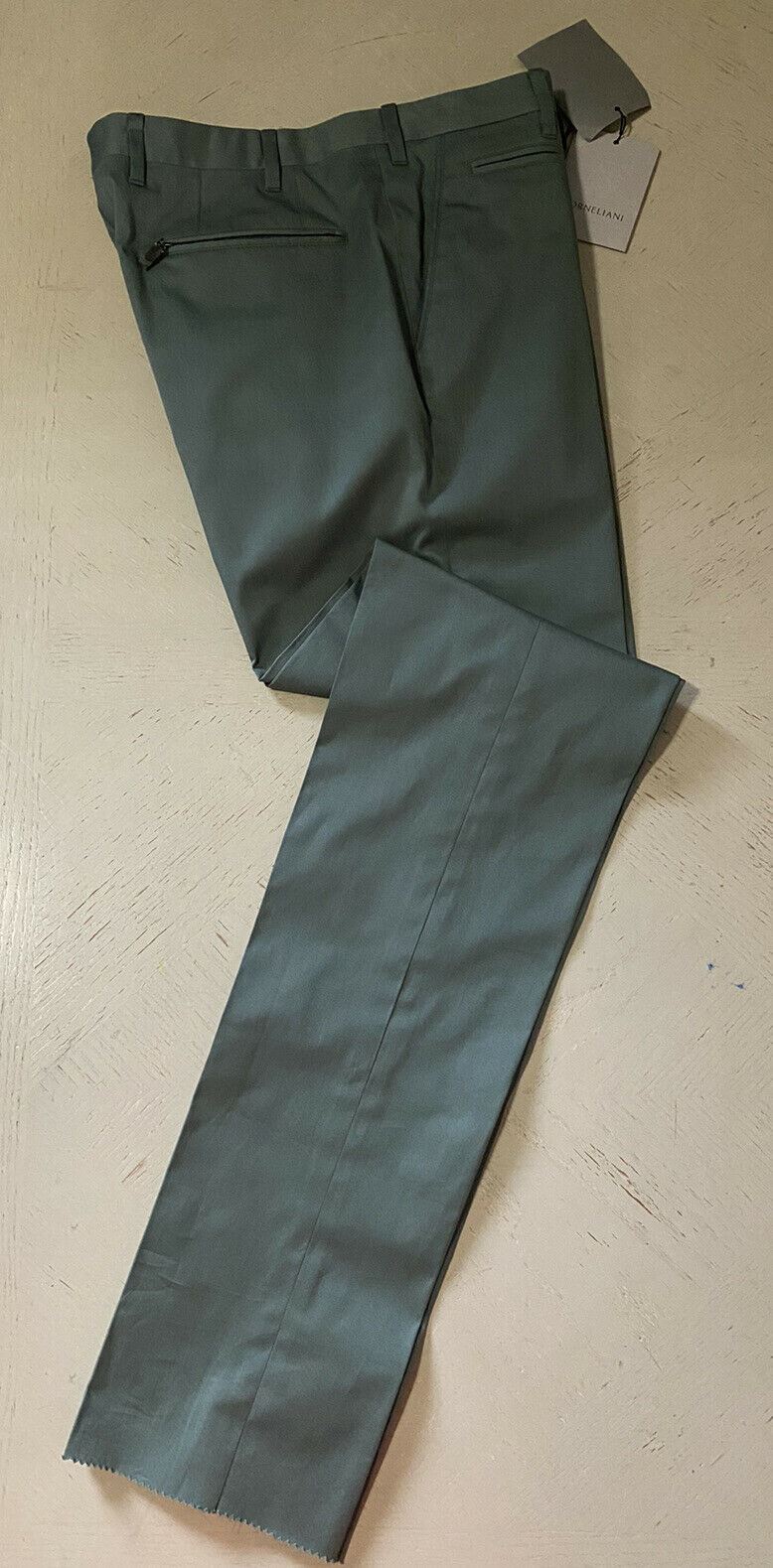 СЗТ $325 Мужские брюки Corneliani Цвет Зеленый Размер 32 США (48 ЕС)