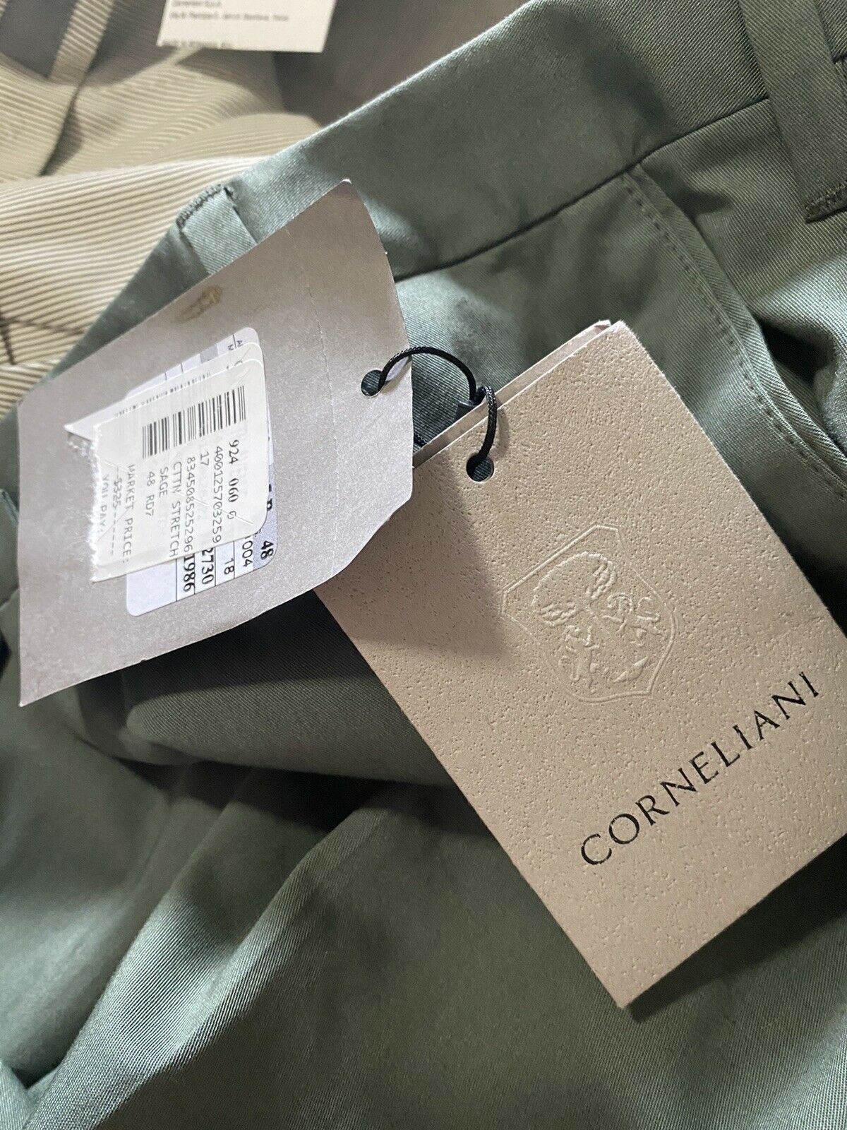 Neu mit Etikett: 325 $ Corneliani Herrenhose Farbe Grün Größe 32 US (48 EU)