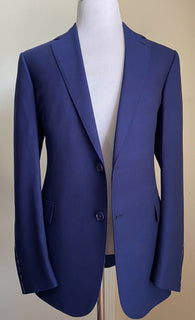 Neu $3295 Ralph Lauren Purple Label Herrenanzug Blau 44L US/54L Eu Italien