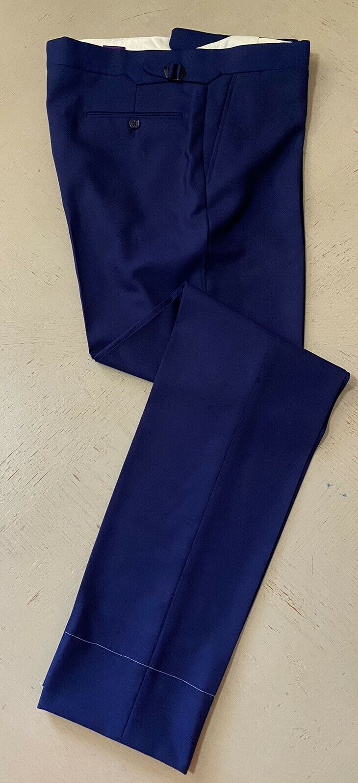 New $3295 Ralph Lauren Purple Label Mens  Suit Blue 44L US/54L Eu Italy