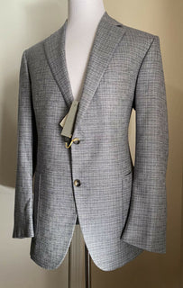 NWT 2295 $ Canali Kei Herren Seide/Kaschmir Jacke Blazer Grau 46R US/58R Eu Italien
