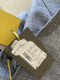 NWT 2295 $ Canali Kei Herren Seide/Kaschmir Jacke Blazer Grau 46R US/58R Eu Italien