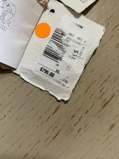Neu $795 Brunello Cucinelli Damen Leder&amp;Monili Gürtel Braun XL Italien