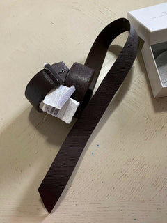Neu $795 Brunello Cucinelli Damen Leder&amp;Monili Gürtel Braun XL Italien