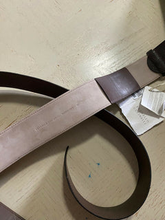 Neu $795 Brunello Cucinelli Damen Leder&amp;Monili Gürtel Braun XL Italien
