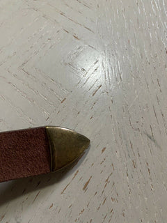 Neu $ 595 Brunello Cucinelli Herren-Wildleder-/Ledergürtel DK Braun 110/44 Italien