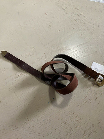 Новый мужской ремень из замши/кожи Brunello Cucinelli за 595 долларов США DK Коричневый 110/44 Италия