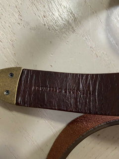 Neu $ 595 Brunello Cucinelli Herren-Wildleder-/Ledergürtel DK Braun 110/44 Italien