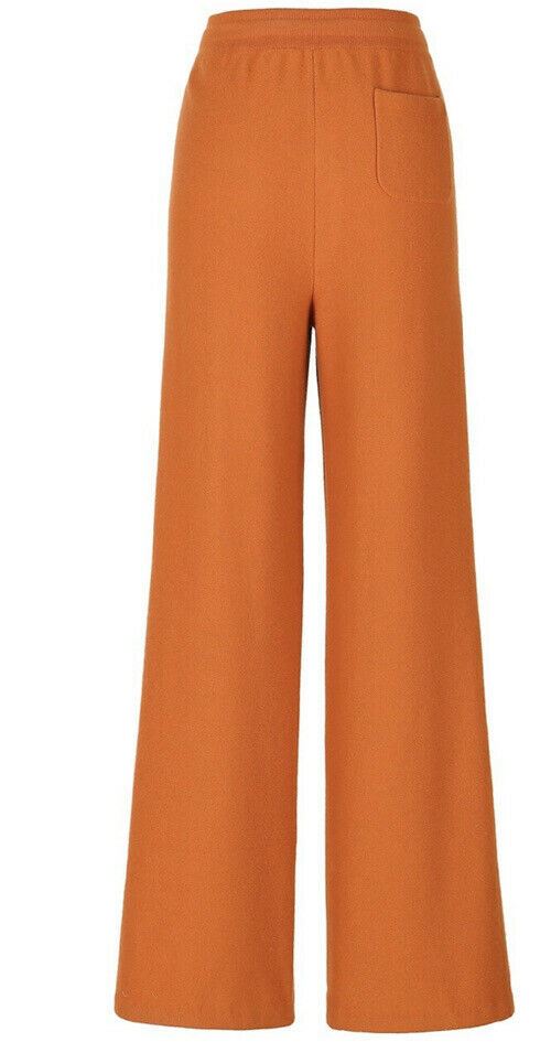 New $2695 Loro Piana Women Barnsley Baby Cashmere Drawstring Pants Orange 6/40