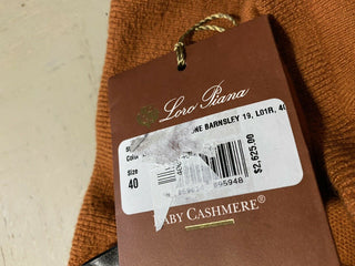 Neu $2695 Loro Piana Damen Barnsley Baby Cashmere Kordelzughose Orange 6/40