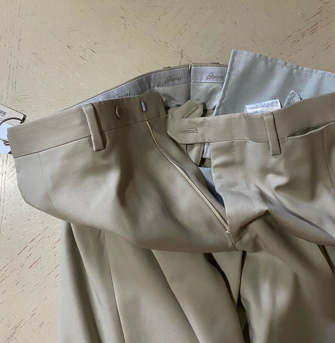 СЗТ 595 долларов США Мужские классические брюки Brioni Бежевые 32 США (48 евро) Италия