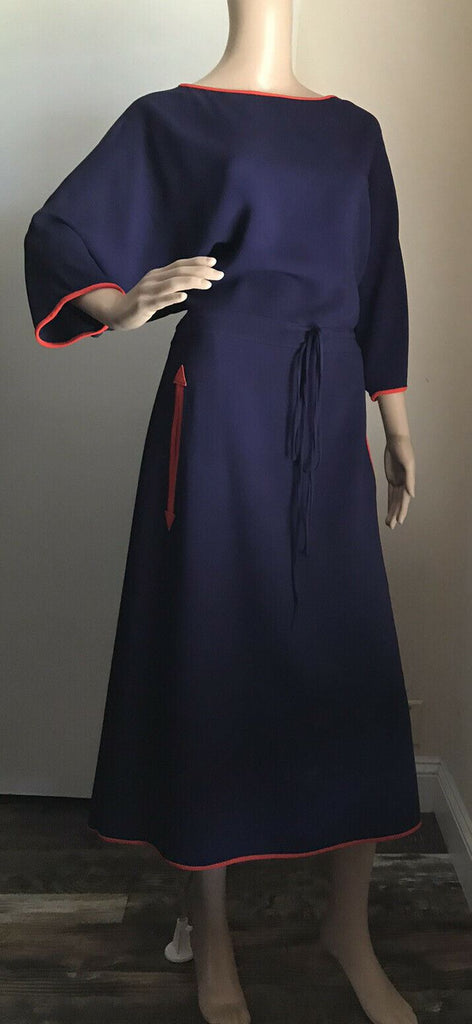 Neues Gucci-Stretchkleid aus leichtem Viskose-Cady im Wert von 2.500 US-Dollar, Königsblau, Größe 6 US/40, Italien