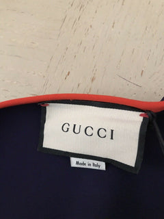 Neues Gucci-Stretchkleid aus leichtem Viskose-Cady im Wert von 2.500 US-Dollar, Königsblau, Größe 6 US/40, Italien
