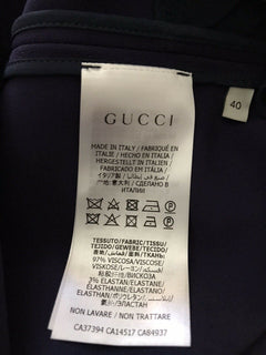 Neues Gucci-Stretchkleid aus leichtem Viskose-Cady im Wert von 2.500 US-Dollar, Königsblau, Größe 6 US/40, Italien