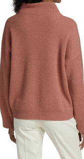 New $3795 Brunello Cucinelli Button-Sleeve Cashmere Sweater Color Salmon Size S