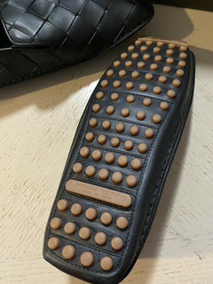 NIB 740 $ Bottega Veneta Herren Leder Mokassin Fahrerschuhe Schwarz 10 US/43 Eu