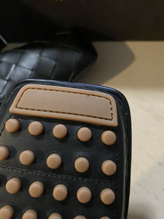 NIB 740 $ Bottega Veneta Herren Leder Mokassin Fahrerschuhe Schwarz 10 US/43 Eu