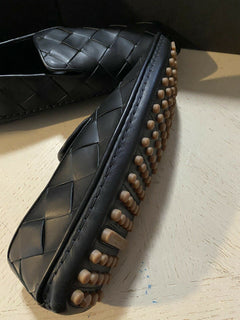 NIB $ 740 Bottega Veneta Herren Leder Mokassin Fahrerschuhe Schwarz 8 US/41 Eu