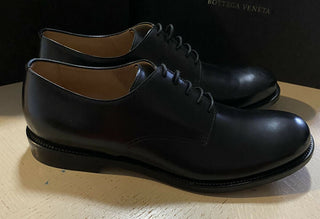 NIB $ 840 Bottega Veneta Herren Lederschuhe Schwarz 12 US/45 Eu Italien